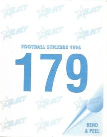 1996 Select AFL Stickers #179 Nick Daffy Back